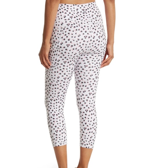 NEW Small X by Gottex Emma Capri Leggings White Polka Flower Pockets Retail $74 - Picture 2 of 5